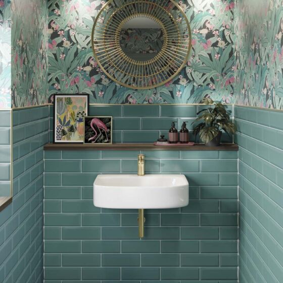 Metro Turquoise Ceramic Wall 100x300mm - JOB LOT 5m2