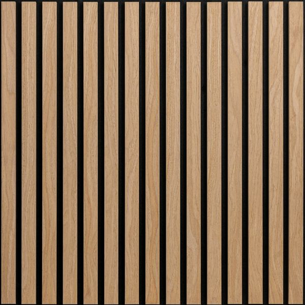 Oak Acoustic Wood Slat Panel