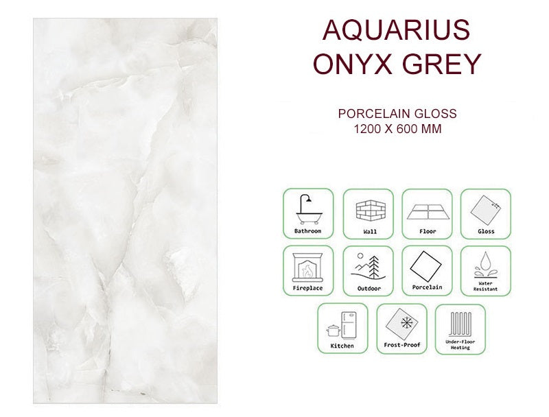 Aquarius Onyx Grey 600x1200mm