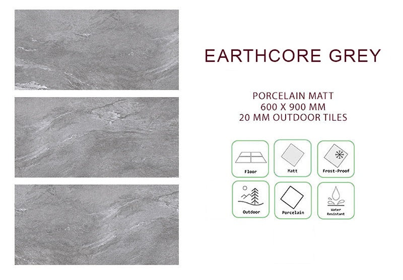 Earthcore Grey 600x900x20mm (Outdoor)