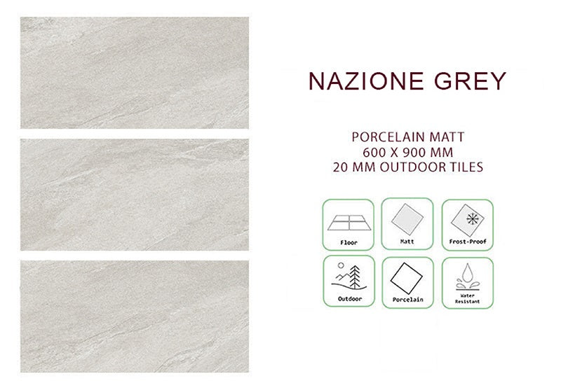 Nazione Grey 600x900x20mm (Outdoor)