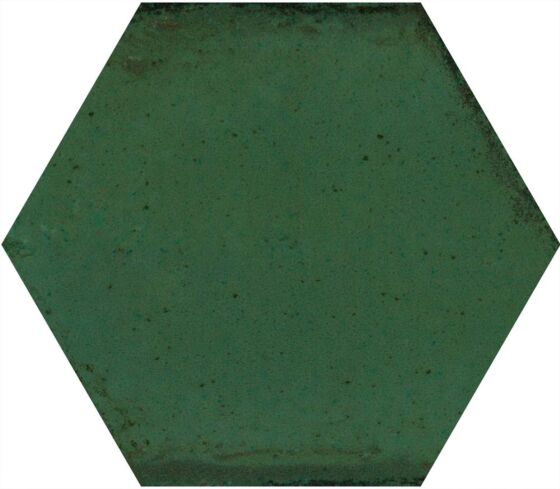 Hope Green Hexagon Gloss Ceramic Wall 150x173mm
