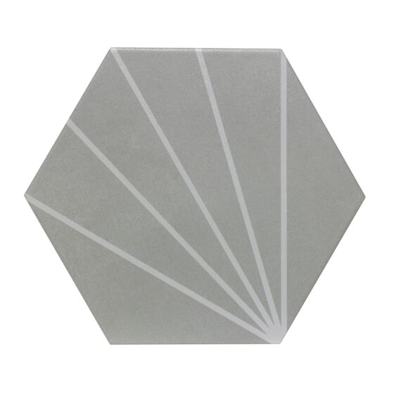 Sunburst Grey Matt Glazed Porcelain W&F 232x267mm