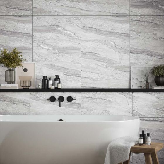 Laurent Grey Matt Ceramic Wall 300x600mm