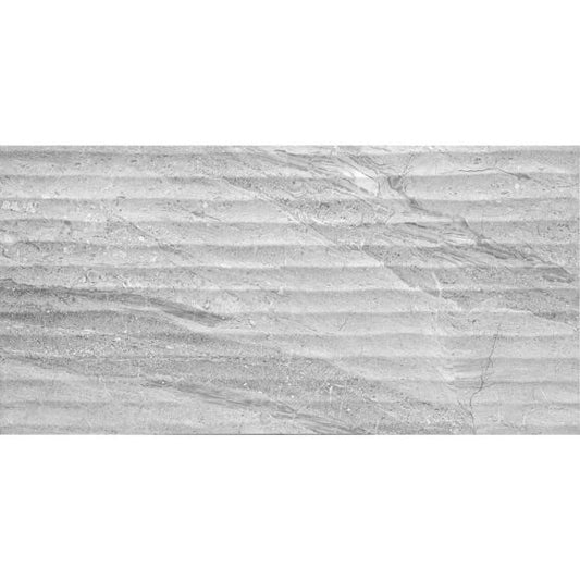 Laurent Grey Decor Matt Ceramic Wall 300x600mm