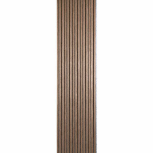 Smoked Oak Acoustic Wood Slat Panel (Grey Felt)