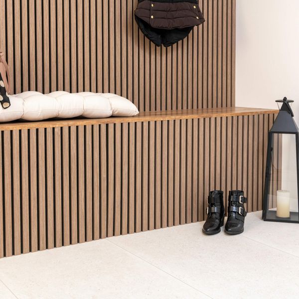 Smoked Oak Square Acoustic Wood Slat Panel