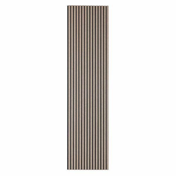 Chevron Hessian Beige Acoustic Wood Slat Panel